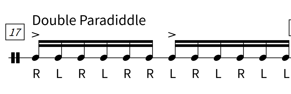 ダブルパラディドル