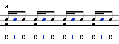 リードハンド・スティッキング:パターン1