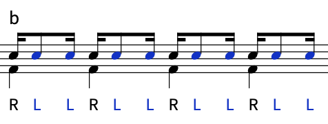 リードハンド・スティッキング:パターン2