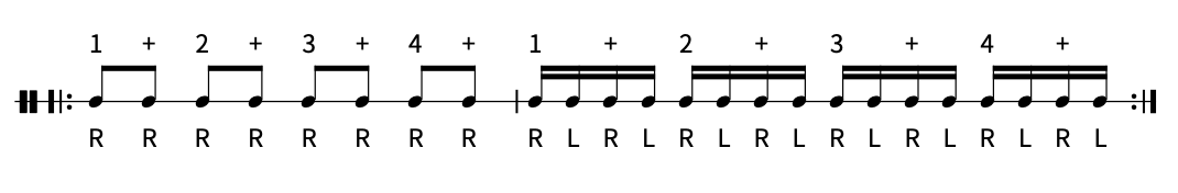 サブディビジョン LESSON 2:8分と16分の切り替え
